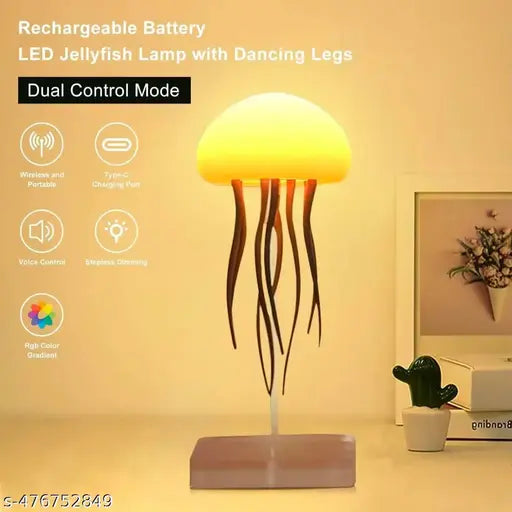 ✨ Ocean Glow™ Jellyfish Lamp – RGB Rechargeable Night Light